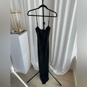 Black Sheer Maxi Dress